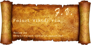 Feiszt Viktória névjegykártya